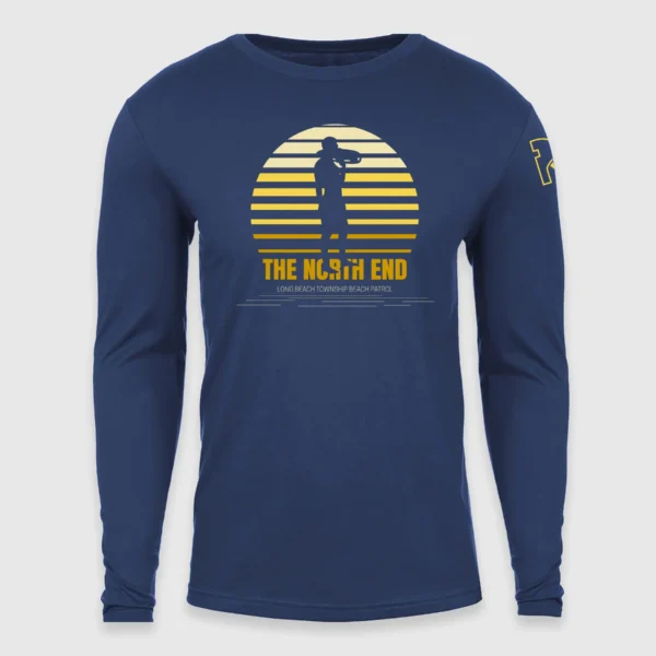 Yellow Sunset Silhouette Long-Sleeve