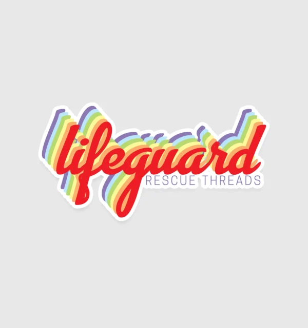 Lifeguard Rainbow Sticker