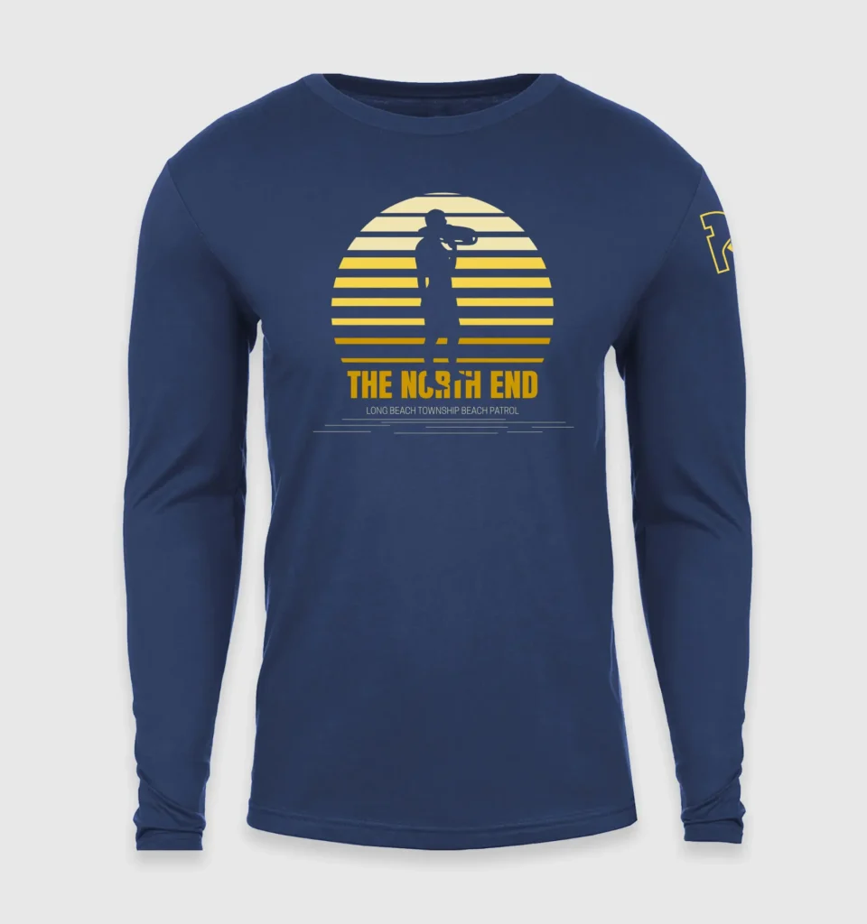 Yellow Sunset Silhouette Long-Sleeve