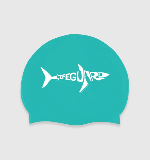 Lifeguard Shark Silicone Cap