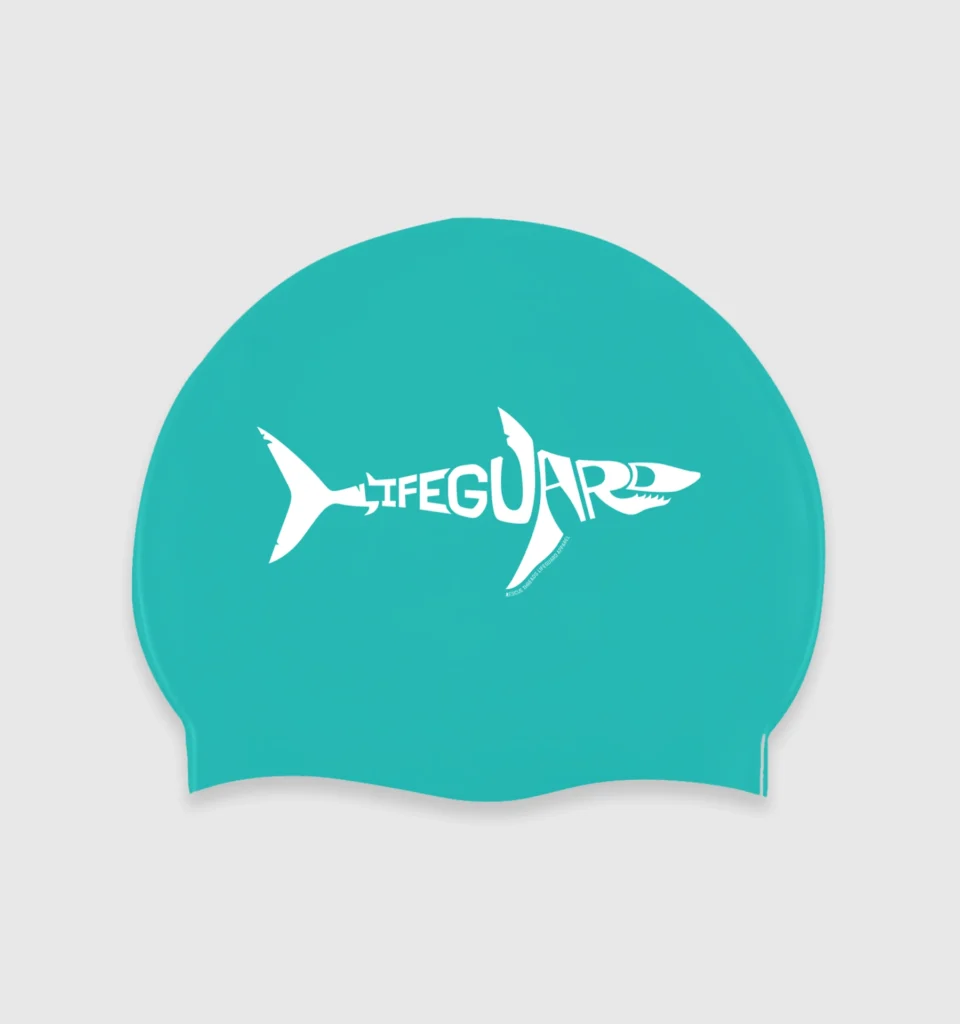 Lifeguard Shark Silicone Cap