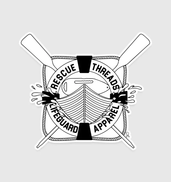 Rescue Threads Lifeguard Apparel Sticker